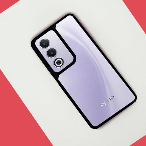 Image of AIBEX Crystal Clear Back Case Compatible with Oppo K12x 5G / Oppo A3 Pro 5G Back Cover Case | 360 Degree Protection | Shock Proof Design | Transparent Back Cover (PC & TPU, Black)