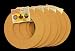 6 Pack, Biodegradable Floral Craft Ring, 6", Ez Glueable Wreath Form, for Photo Frame, Candle Ring Etc