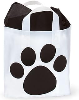 Dog Animal Paw Print Cake & Cupcake Party Supplies Decoration Toppers (Paw Print Bags Black Studio Shopping Gift Bags)