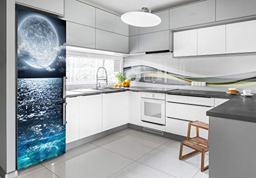 Cubierta del refrigerador premium autoadhesiva 60x180 textura mate luna llena 3