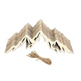 Unfinished wooden Mountain cutouts are made of quality natural wood for durable use; with smooth surface, easy to paint and write. Mountain size about: 6inch/ 15cm; Thickness: 0.16inch/ 0.4cm; You may stain, drill, curve and decorate them as you like...