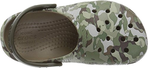 Image of crocs Kid's Classic Graphic Clog K Shoe, khaki, J3 M US Little Kid