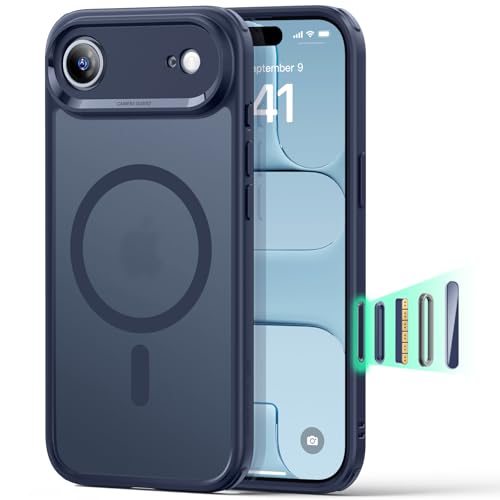 Image of ESR for iPhone Air Case, Camera Control Cover, Compatible with MagSafe Accessories, TPU for iPhone 17 Air Case, Military-Grade Protection, Shock-Absorbing Corners, Hybrid Series, Frosted Blue