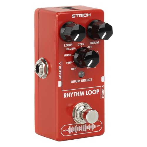 Rhythm Loop Guitar Pedal, STRICH SL-03 Looper for Electric Guitar Bass, 360s Phrase Looper (Unlimited...