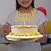 NN-BH Golden Flash Happy Birthday Cake Topper, Birthday Party Cake Decoration, Sports Theme Cake Topper (Golf Ball)