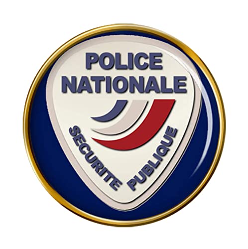Badge national de police Giftshop UK Or Gold 23 mm (environ 7/8 pouces) de diamètre Badge
