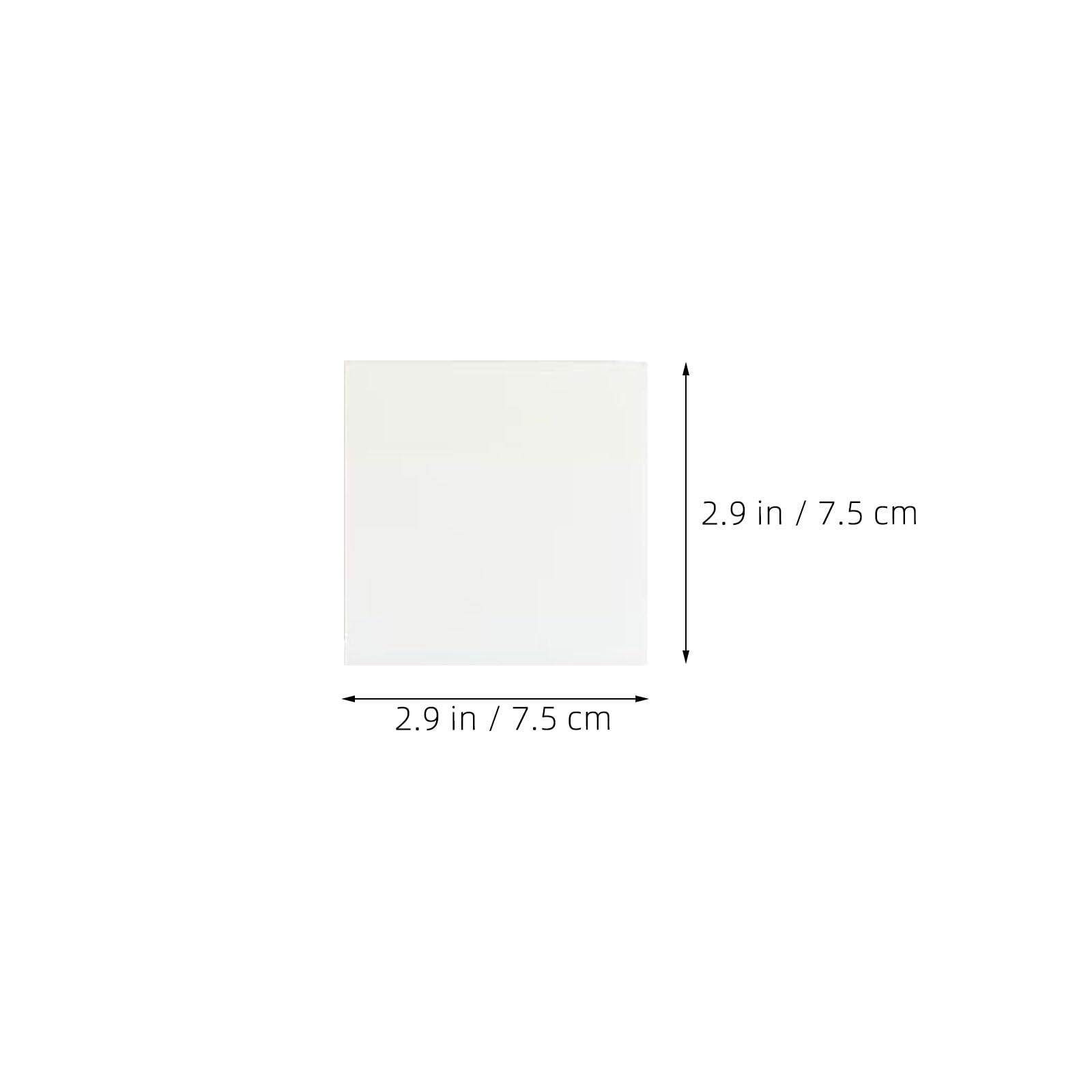 DOITOOL 1000 Stück quadratische, transparente Haftnotizen, gedeckte Farben, 7,6 x 7,6 cm, starke Haftung, liegt flach auf, leicht beschreibbar, für Büroablage und Buchnotizen