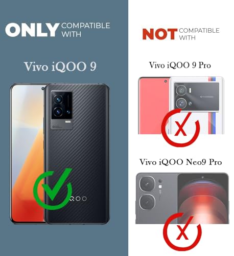 Image of Jkobi Back Cover Case for Vivo iQOO 9 5G (Shockproof with Polycarbonate Clear Panel | Professional Black)
