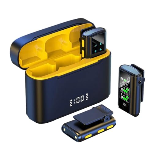 Microphone lavalier sans fil anti bruit de fond pour direct