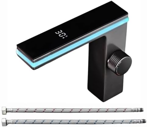 Para torneira digital inteligente com luz ambiente LED e exibição...