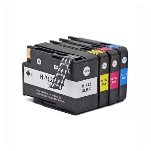 Cartouche encre 712XL haute précision 3ED71A pour traceurs jet d'encre DesignJet T630 T650