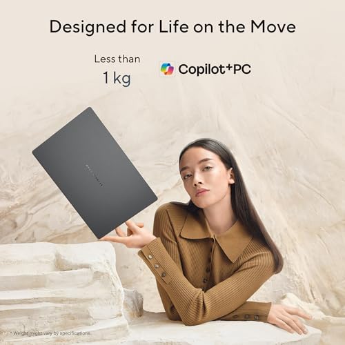 Image of ASUS Zenbook A14 (2026),Smartchoice,Snapdragon X2 Elite,NPU Upto 80TOPS,16GB RAM,512GB SSD,FHD+ OLED, 14 inch(35.5 cm),Win 11,M365 Basic(1Y),Office 24,Iceland Gray,0.99 Kg,UX3407NA-QD226WS,AI PC