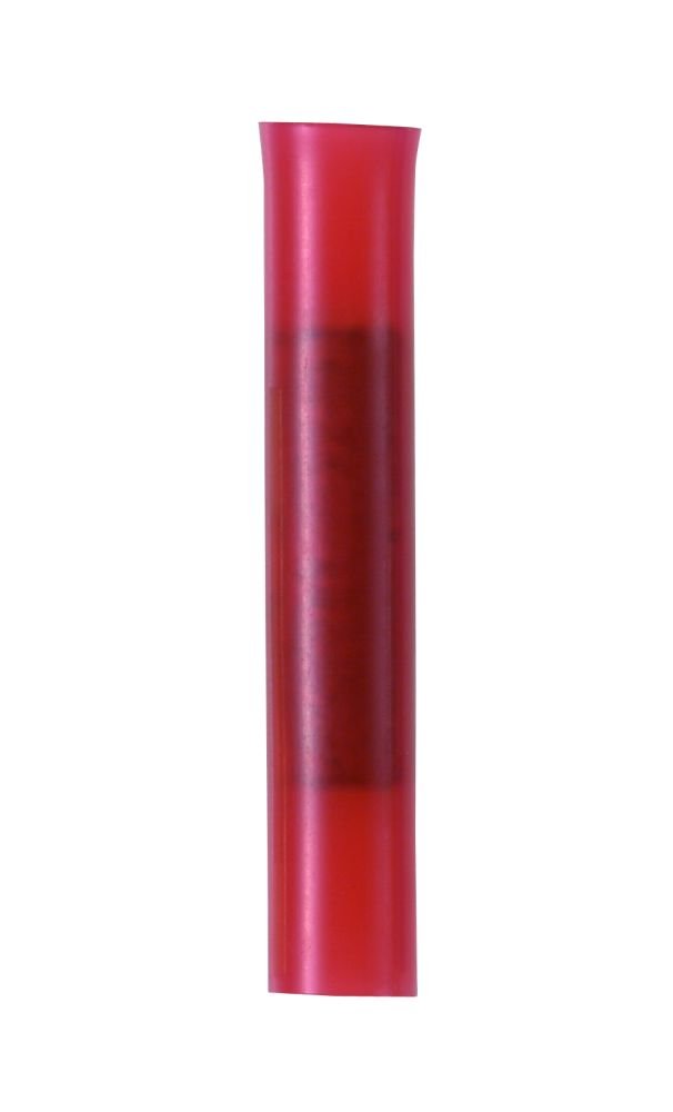 Panduit BSN18-C Butt Splice, Nylon Insulated, 22 - 18 AWG Wire Range, 1.15-Inch Length, Red (100-Pack)