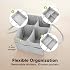 KeaBabies Baby Diaper Caddy Organizer with Handle - Portable Baby Car Organizers and Storage for Nursery, Changing Table, Large Shower Gift Basket for New Mom Gifts & Boy Girl Registry (Classic Gray)