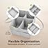 KeaBabies Baby Diaper Caddy Organizer with Handle - Portable Baby Car Organizers and Storage for Nursery, Changing Table, Large Shower Gift Basket for New Mom Gifts & Boy Girl Registry (Classic Gray)