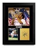 HWC Trading Pete Sampras Gifts Printed Signed Autograph Picture for Tennis Memorabilia Fans US Letter Framed (ID-016852) - US Letter Framed (ID-016852)