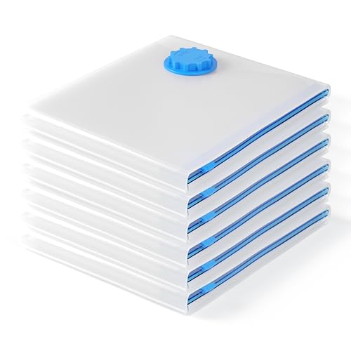 CRINSTON – Bolsas Vacio Ropa – | 6 Unidades - 100x60 cm | Bolsas para Guardar Ropa y Ahorrar Espacio - Válidas para aspirador o bomba manual.