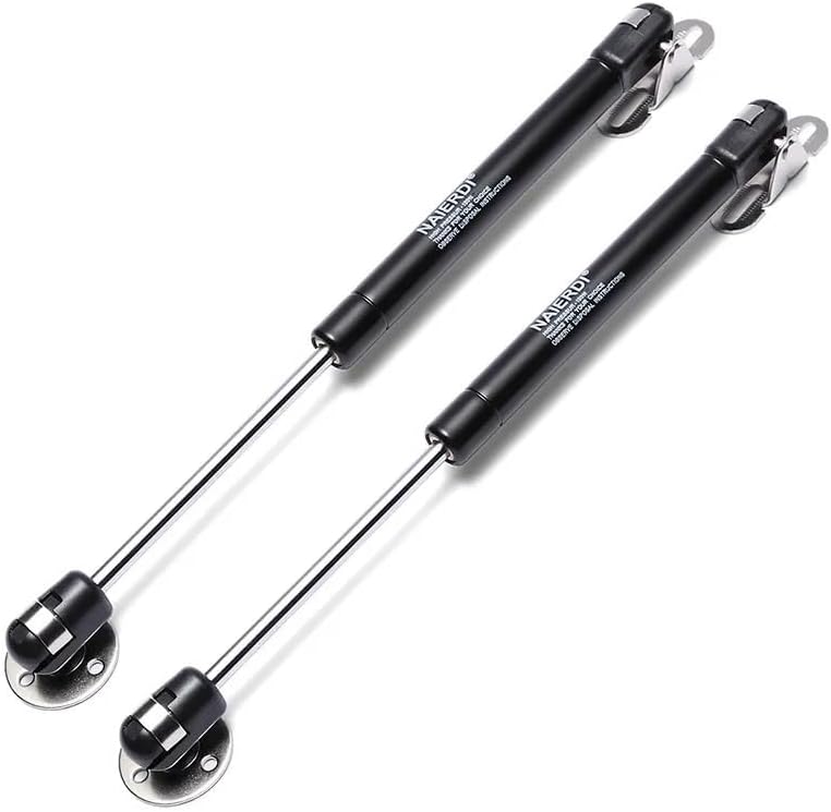 2PCSCabinet Door Gas Spring Hinges 6-15KG Kitchen Cupboard Hydraulic Hinge Strut Lid Support Box Furniture Hardware (Color : 2PCS White, Size : 15KG (150N) (33LB))