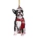 Design Toscano Christmas Ornaments - Xmas Boston Terrier Holiday Dog Ornaments - Christmas Decorations
