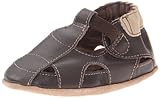 Robeez Fisherman Soft Sole Sandal (Infant),Brown,12-18 Months M US Infant