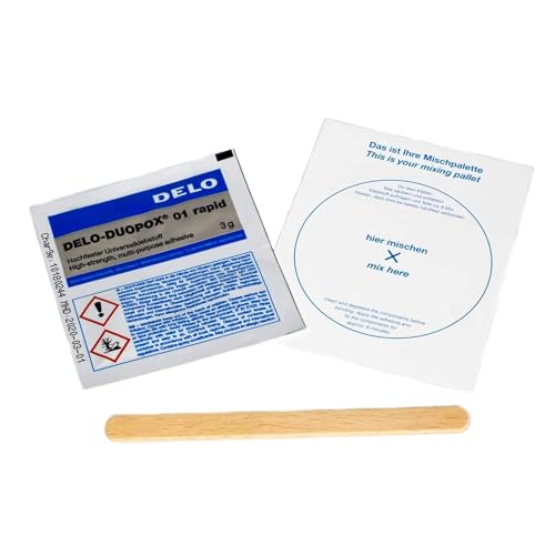Delo Duopox rapid 01 Lot de 4 tubes de colle époxy universelle à 2 composants 3 g