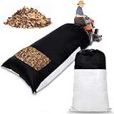 2025 New Large Lawn Tractor Leaf Bag - Grass Catcher Bag, 79x52 Inch Leaf Bag with Extra Large Capacity for Fast Leaf Collection, Heavy Duty Materials Fits for Most Riding Lawn Mowers