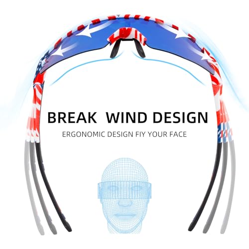 Image of ROCKBROS Polarized Sports Sunglasses Men Women - UV400 Protection Goggle with Myopia Frame for Running Cycling Driving