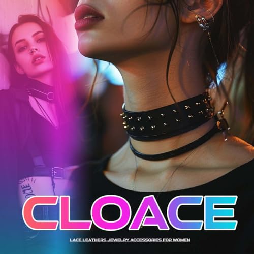 CLOACE Punk Leather Choker Necklace Black Gothic Collar Chokers Necklaces Wide Leathers Costume Jewelry Accessories for Women3