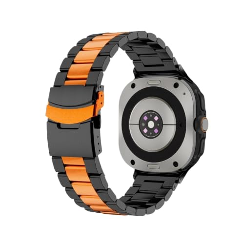 [PLYYQZM] �ɍ��� Sam su ng Galaxy Ultra 47mm 8 40 44MM 8Classic 46mm�������^���u���X���b�g�ɓK�p(Black orange,For watch 8 44mm)