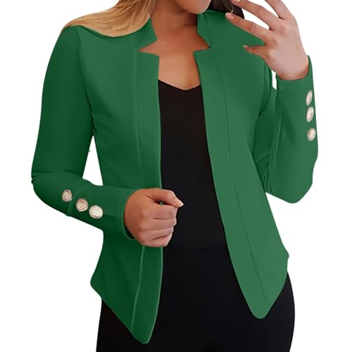 Blazers for Women Business Casual Notched Collar Long Sleeve Blazer Jacket Lightweight Open Front Cardigan Jackets3