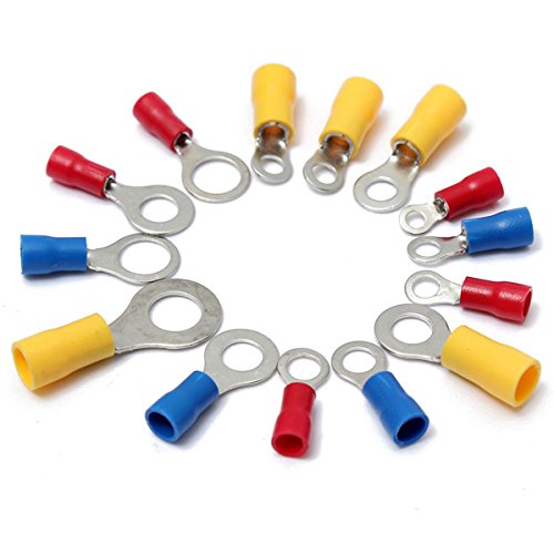 ChaRLes 650 Pc Surtido Anillo Aislado Terminales De Alambre Eléctrico Crimp Conector Set Kit