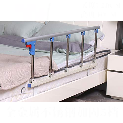 GFHOOZ Barandilla de Cama Plegable de Acero Inoxidable para Personas Mayores, con asa de Apoyo para Adultos, barandilla de Cama para discapacitados, con Agarre metálico para ho