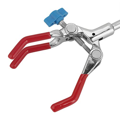 Fixation de laboratoire rotative à trois mâchoires réglables avec mâchoires étendues - Fixation universelle pour montage en laboratoire