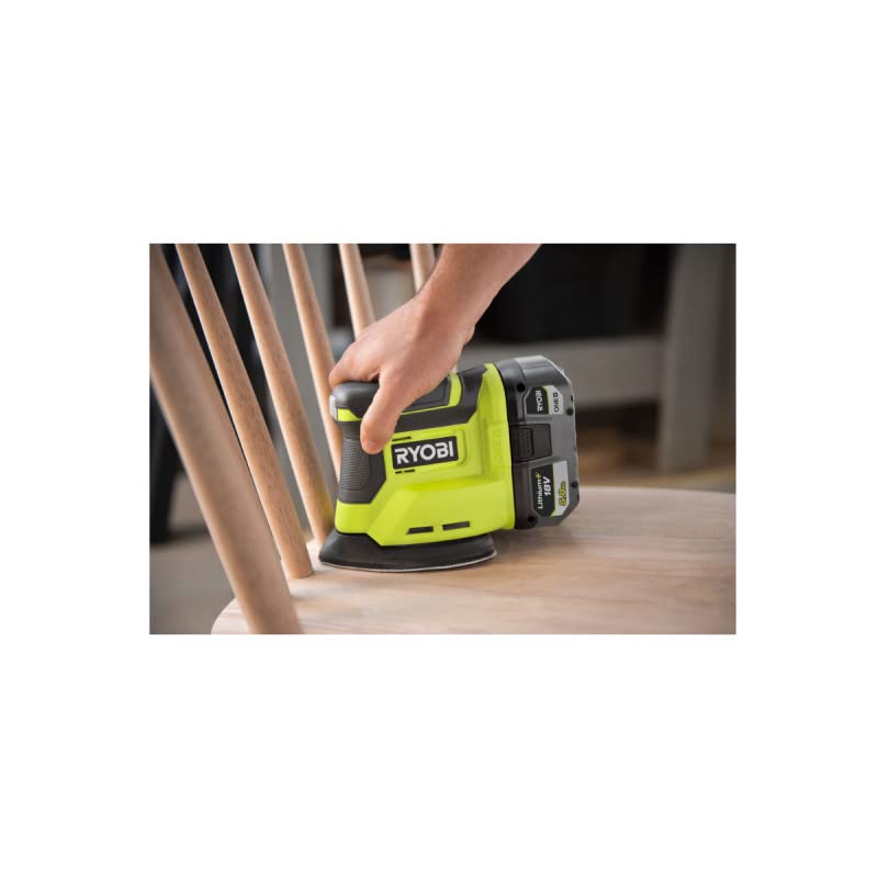 Confezione RYOBI - Levigatrice triangolare RPS18-0 - 18V OnePlus - senza batteria e caricabatterie - Set di 10 fogli abr