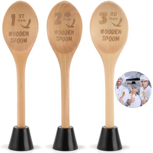 3 utensilios de cocina personalizados de madera grabados, cucharas de madera con láser para fiestas, escaparate, cocina, chile, cuchara, premios de madera, grabados a medida