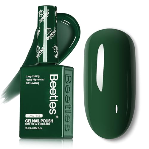beetles Dark Green Gel Polish - Rainforest Green Color Gel