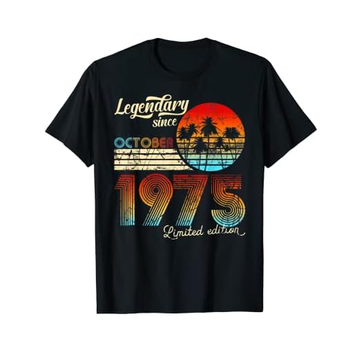 Cumpleaños Legendario Desde Octubre De 1975 Regalo. Camiseta