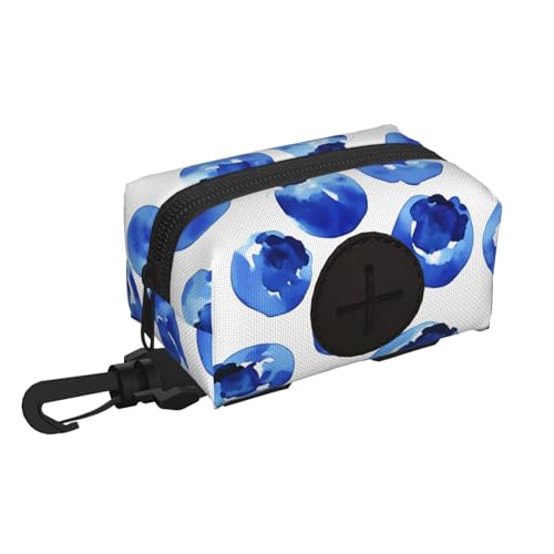 Blueberry Sac à déjections canines portable pour promenades, randonnées et activités de plein air