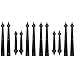 Boshen Garage Carriage Door Handles Hinges Decorative Hardware Kit for Doors Accents Screw Mount (2 Set(8 Hinges + 4 Handles), Black)