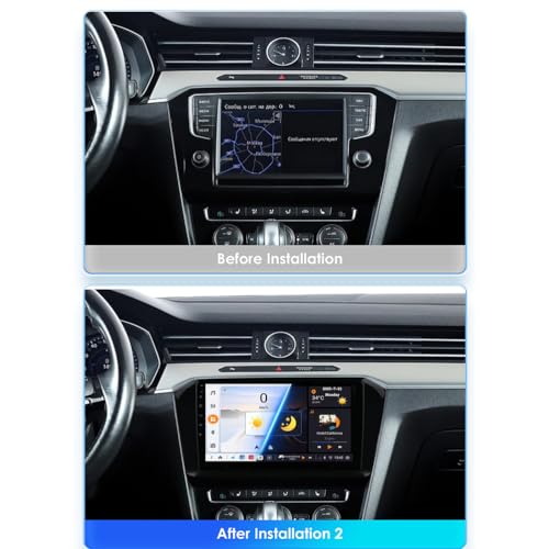 Cartablet Android 15.0 Passat B8 2015-2020 con GPS 2 DIN Bluetooth y CarPlay M6 pro2 2