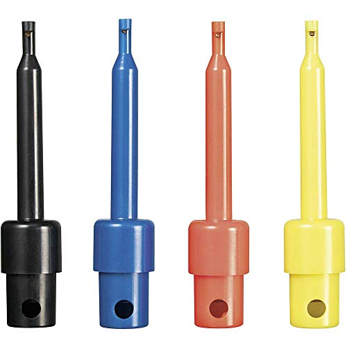 VOLTCRAFT Prüfspitzen-Set Löten CAT I Schwarz, Rot, Blau, Gelb