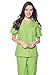 Dagacci Medical Uniform Womens Medical Scrub Set Shirt Top and Pant, Apple Green, Medium