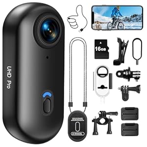 LXMIMI Action Cam, 170° Wifi Action Kamera, HD 1080P Motorradhelmkamera, 16GB-Magnet-Fahrradvideokam... Wasserdichte Sport-Actionkamera mit Diversem Zubehör für Reiten und Spaziergänge mit Haustieren