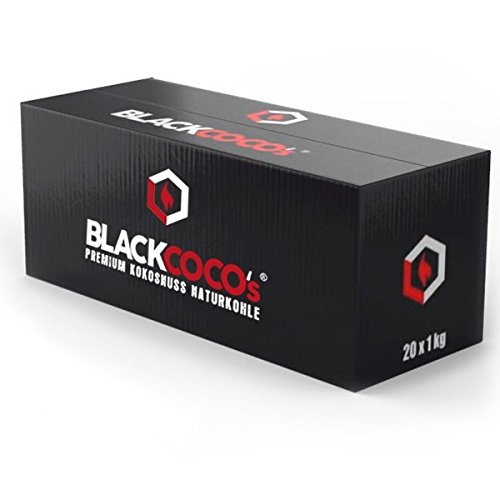 BlackCocos 18902 - Shisha (carbón, 20 x 1 kg, madera)