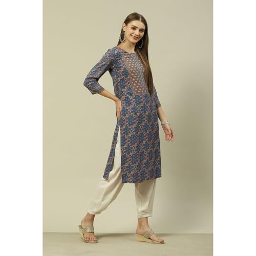 Image of Rangriti Women's Rayon Printed Regular Kurtas