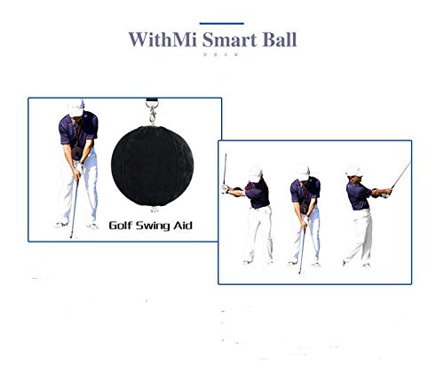 Liqiwi Golf Swing Trainer Aid Assist Posture Correction Training Golf Smart Inflatable Ball (Black) #TOP2
