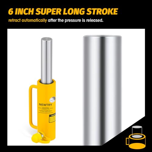 Portable Hydraulic Ram Industrial Lifting Jack with 10 Ton Capacity and ...