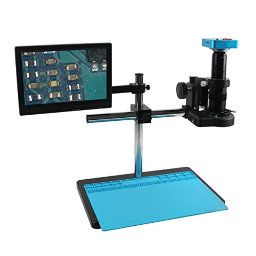 ラボ用顕微鏡アクセサリー 3.8mp 2K産業用電子デジタル180x 300倍ビデオ顕微鏡カメラセット(4,120X)