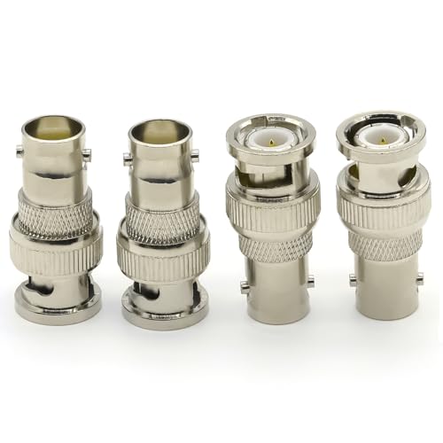 Adaptador BNC Macho a Hembra 4 Piezas miniatura 1