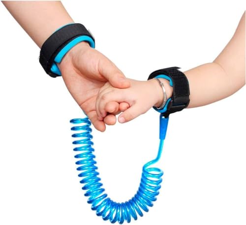 Pulseira Guia Infantil de Segurança Proteção para Criança Pulso Anti Perda (Azul)